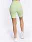 cheap Shorts-Women&#039;s Active Shorts Solid Color Sporty Knee Length Quick Dry Moisture Wicking Nylon Sports Gym Sports Casual / Sporty Green White Stretchy High Waist