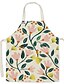 cheap New Arrivals-Family Look Aprons Family Gathering Floral Leaf Print Khaki Active Matching Outfits