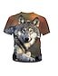 cheap Girls&#039; Tees &amp; Blouses-Girls&#039; 3D Graphic Animal T shirt Tee Short Sleeve 3D Print Spring &amp; Summer Active Polyester Rayon Kids 3-12 Years