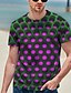 cheap Short Sleeve-Vintage 3D Optical Illusion Men&#039;s T Shirt