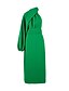 abordables Robes Soirée-Femme Robe longue maxi Robe Fourreau Vert Sans Manches Couleur unie Licou L&#039;autume Eté Casual 2022 S M L XL