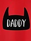 cheap New Arrivals-Dad and Son Cotton T shirt Tops Sport Letter Print White Gray Red Short Sleeve Daily Matching Outfits / Summer / Cute