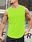 cheap Pants-Men&#039;s Workout Tank Top Running Tank Top Top Sleeveless Athletic Athleisure Breathable Quick Dry Soft Spandex Fitness Gym Workout Running Sportswear Activewear Solid Colored Green White Black