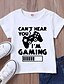abordables T-shirts et chemises pour garçons-Garçon 3D Graphic Lettre T-shirt Tee-shirts Manche Courte Eté basique Coton Enfants Usage quotidien