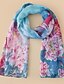 cheap Scarves &amp; Bandanas-Women&#039;s Chiffon Scarf Multi-color Holiday Scarf Floral / Polyester