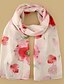 cheap Scarves &amp; Bandanas-Women&#039;s Chiffon Scarf Rose Holiday Scarf Floral / Multi-color
