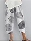 abordables Pants-Femme Style Ethnique Hawaïen Sportif Taille elastique Imprimer Chino Culotte Bouffante Pantalon Cheville Pantalon Micro-élastique Décontractée du quotidien Mélange de Coton Plantes Imprimés Photos