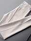 baratos Pants-Homens Social Calças Calça casual Tecido Respirável Mimolet Formal Casamento O negócio Casual Magro Magro Preto Branco Micro-Elástica