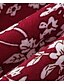 abordables Collection Grande Taille-Femme Grande Taille Floral Robe Évasée Une Epaule Manches Courtes chaud Printemps Eté Casual Robe longue maxi Robe