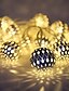 abordables Tiras de Luces LED-luces de cadena led 5m-40led bola marroquí guirnalda de hadas patio de cobre globo de luz globo de hadas orbe linterna navidad para banquete de boda decoración del hogar enchufe usb o 220v