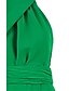 cheap Party Dresses-Women&#039;s Maxi long Dress Sheath Dress Green Sleeveless Solid Color Halter Neck Fall Summer Casual 2022 S M L XL