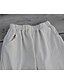 cheap Women&#039;s Plus Size Bottoms-Women&#039;s Plus Size Wide Leg Pocket Pants Solid Color Date Vacation Basic Long Mid Waist Fall Spring Summer White One-Size