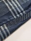 economico Abbigliamento uomo-Per uomo Camicia Rimborsate Righe Colletto Medio spessore Quattro stagioni Blu