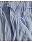 abordables Pants-Mujer Básico Clásico Correa Fresco Chinos Pantalones Rígido Casual Color sólido Media cintura Ligero Corte Ancho Negro Azul Piscina Gris Azul polvoriento S M L XL XXL