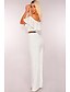 cheap Jumpsuits &amp; Rompers-Women&#039;s Jumpsuit Solid Colored Cut Out Ordinary Deep V Short Sleeve Regular Fit Green White Black S M L Spring