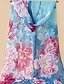 cheap Scarves &amp; Bandanas-Women&#039;s Chiffon Scarf Multi-color Holiday Scarf Floral / Polyester