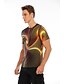 abordables Tank Tops-Homme Chemise T shirt Tee Graphic Abstrait 3D Col Rond Jaune 3D effet du quotidien Manche Courte Imprimer Vêtement Tenue Design basique Grand et grand