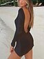 cheap Casual Dresses-Elegant Women&#039;s Backless One Shoulder Sundress