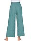 economico Intimo alla moda-Per donna Essenziale Pantaloni Pantaloni Casual Giornaliero Liscio Blu Verde Marrone S M L XL 2XL / Lavare seperatamente