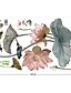 preiswerte Bottoms-Blumen &amp; Pflanzen Wand-Sticker Schlafzimmer / Wohnzimmer, Abziehbar PVC Haus Dekoration Wandtattoo 1pc