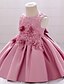 cheap Girls&#039; Dresses-Kids&#039; Cute Jacquard Sleeveless Party Dress