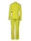 cheap Jumpsuits &amp; Rompers-Women&#039;s Jumpsuit Solid Color Lace up Elegant Shirt Collar Business Daily Long Sleeve Regular Fit Yellow Red Black S M L Winter
