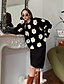 cheap Sweaters-Women&#039;s Sweater Daisy Embroidery Stylish St. Patrick&#039;s Day Long Sleeve Loose Sweater Cardigans Fall Spring Crew Neck Green Black