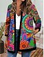 cheap Women&#039;s Coats &amp; Jackets-Baroque Floral Women&#039;s Casual Jacket for Autumn Winter
