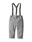 cheap Boys&#039; Clothing Sets-Kids Toddler Boys Shirt &amp; Pants Clothing Set Children&#039;s Day Long Sleeve 4 Pieces Gray Striped Daily Formal Cotton Basic 2-6 Years / Fall / Spring