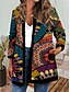 cheap Women&#039;s Coats &amp; Jackets-Baroque Floral Women&#039;s Casual Jacket for Autumn Winter