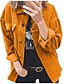 cheap Women&#039;s Clothing-Women&#039;s Jacket Fall Winter Street Daily Regular Coat Turndown Single Breasted One-button Buttoned Front Warm Regular Fit Casual Jacket Long Sleeve Patchwork Solid Color Green Blue Black / Polyester