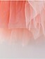 baratos Vestidos para Bebês-Infantil Bébé Pouco Vestido Para Meninas Flor Vestido De Tule Renda Com Transparência Frente Única Branco Preto Roxo Assimétrico Manga 3/4 Estilo bonito Vestidos Normal