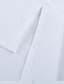 abordables Shoes &amp; Accessories-Mujer Blusa Plano Diario Trabajo Fin de semana Manga 3/4 Blusa Camisa Escote en Pico Negocios Básico Elegante Verde Trébol Blanco Marrón S
