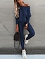 cheap Two Piece Sets-Women&#039;s Distressed Plain Going out Activewear Two Piece Set Hoodie Jogger Pants Tops