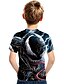 billige T-skjorter og skjorter til gutter-Gutt 3D Grafisk Tegneserie T skjorte Kortermet 3D-utskrift Aktiv Polyester Rayon Barn 3-12 år