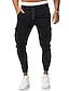 cheap Pants-Men&#039;s Casual / Sporty Pants Full Length Pants Inelastic Casual Solid Colored Mid Waist Loose Black Light gray Dark Gray S M L XL XXL