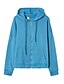 preiswerte Kapuzenpullis &amp; Sweatshirts-Damen Volltonfarbe Zip Up Hoodie Sweatshirt Reißverschluss Tasche Patchwork nicht druckbar Sport &amp; Natur Alltag Täglich Sportbekleidung Büro Kapuzenpullover Sweatshirts Blau Purpur Grau