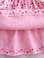 cheap Girls&#039; Dresses-Kids Little Dress Girls&#039; Cartoon Unicorn Animal Daily Print Pink Fuchsia Yellow Knee-length 100% Cotton Long Sleeve Cute Sweet Dresses Fall Spring Children&#039;s Day Slim 2-8 Years