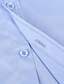 baratos Roupa de Homem-Homens Camiseta Xadrez Côr Sólida Aberto para a Lateral Colarinho Com Botões Casual Diário Manga Curta Botão para baixo Blusas Simples Básico Formal Preto Azul Cinzento