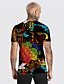 billige T-Shirts-Herre Unisex Skjorte T skjorte T-skjorter Grafiske trykk hender Crew-hals Svart 3D-utskrift Daglig Ferie Kortermet Trykt mønster Klær Designer Fritid Stor og høy