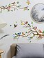 economico Bottoms-Animali / Fiori e piante Adesivi da parete Camera da letto / Soggiorno, Rimovibile PVC Decorazioni per la casa Adesivo 4 pezzi