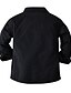 cheap Toddler Boys&#039; Tees &amp; Blouses-Boys&#039; Black Long Sleeve Casual Shirt 2-8 Years