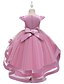 cheap Girls&#039; Dresses-Kids Little Girls&#039; Dress Solid Colored Layered Dress Wedding Party Beaded Embroidered Layered Blushing Pink Wine Khaki Asymmetrical Short Sleeve Active Sweet Dresses New Year Slim 3-12 Years