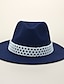 cheap Hats-Women&#039;s Classic &amp; Timeless Party Dailywear Weekend Fedora Hat Solid Color Seed Pearls Wine Beige Hat Portable Sun Protection UV Protection / Coffee / Black / Red / Blue / Green