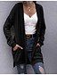cheap Coats &amp; Trench Coats-Women&#039;s Sweater Coat Fall &amp; Winter Going out Beach Long Coat Regular Fit Jacket Long Sleeve Solid Colored Camel Black