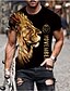 cheap Short Sleeve-Basic 3D Animal Print Men&#039;s T shirt