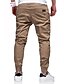 preiswerte Cargohosen-Herren Cargohose Cargohosen Cargohose Jogginghose Jogger Hose Hosen Freizeithose Glatt Kordelzug Elastische Taille Elastischer Ärmelbund Baumwolle Baumwollmischung Sports Outdoor Laufen Strassenmode