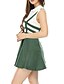 economico Skirts-Per donna Essenziale Streetwear Maxi Tuta da lavoro Gonne Appuntamento Da mare Tinta unita A pieghe Verde Nero Verde chiaro S M L