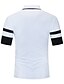 cheap Men&#039;s Clothing-Men&#039;s Golf Shirt Color Block Turndown Button Down Collar Casual Daily Short Sleeve Button-Down Tops Simple Basic Formal Fashion White Gray