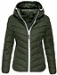 preiswerte Damenmäntel und Trenchcoats-Damen Daunenjacke Herbst Winter Täglich Valentinstag Standard Mantel Ständer warm halten Regular Fit Alltag Jacken Langarm Kariert Volltonfarbe Rosa Marinenblau Schwarz